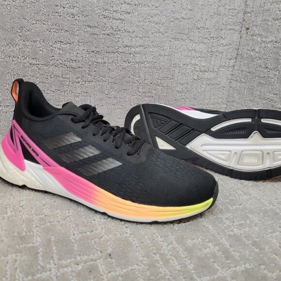 Adidas Response Super Women's Size US 9 Black Lace Up Athletic Running Sneakers. - Picture 7 of 10